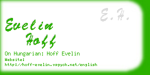 evelin hoff business card